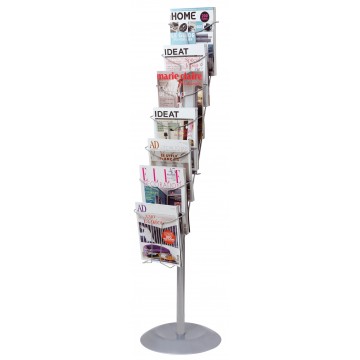 Alba Chrome Floor Stand Document Display A4- 7 TIER Alba Chrome Floor Stand Document Display A4- 7 TIER